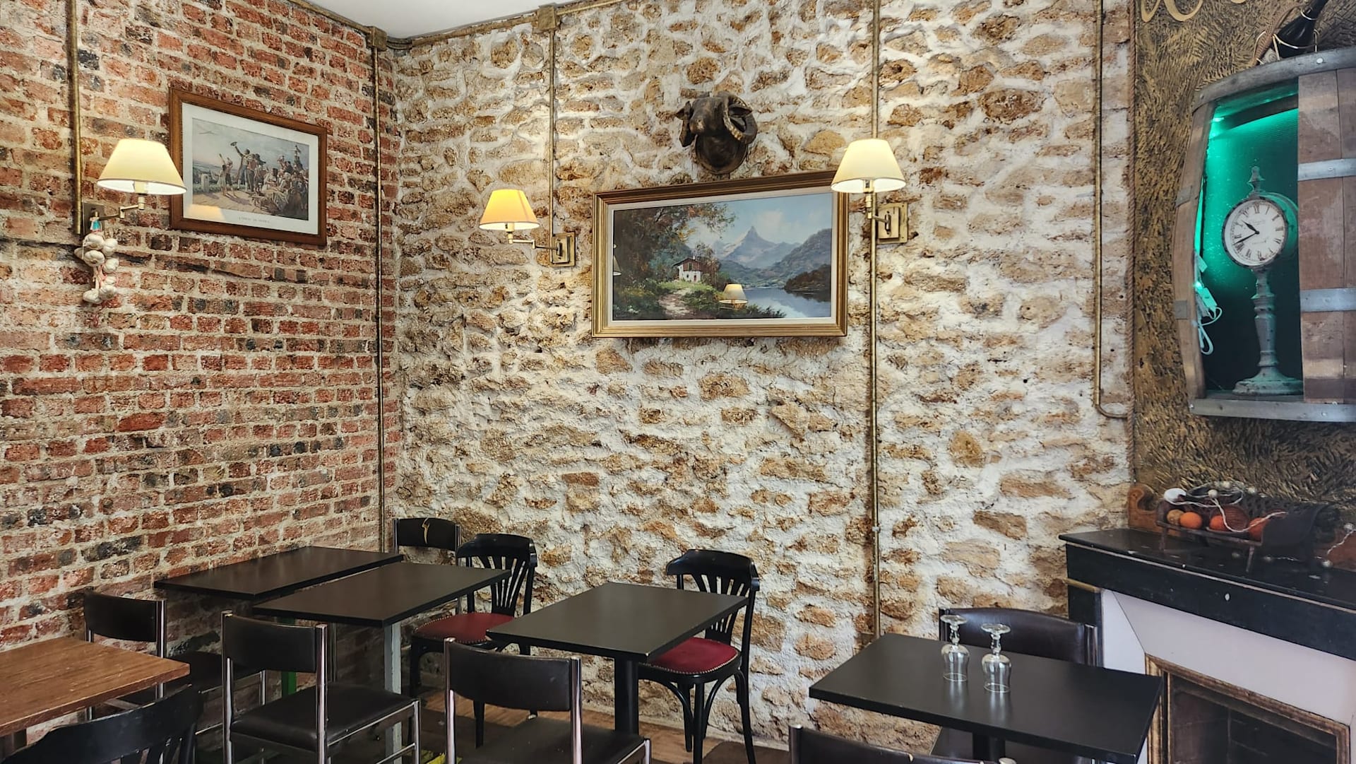 Intérieur bistrot français